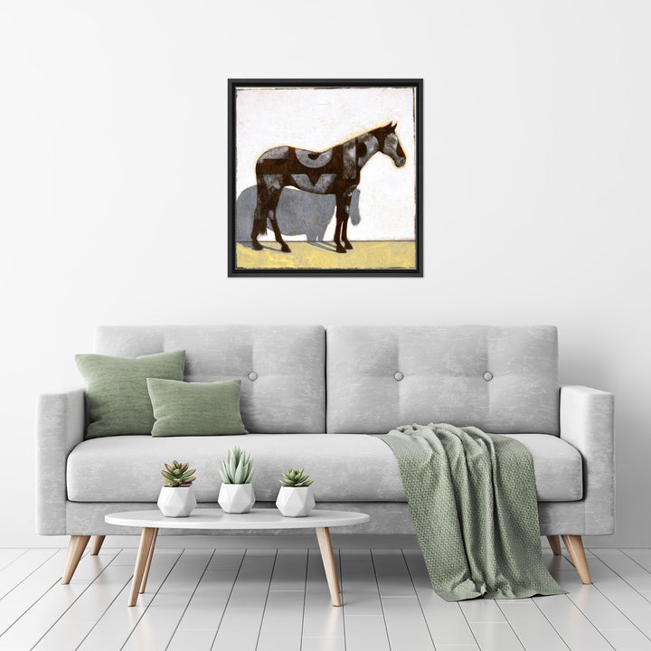 Modern Pinto Framed Canvas Wall Art