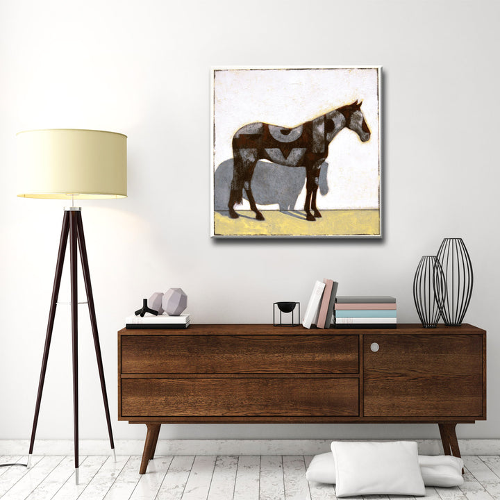 'Modern Pinto' Wrapped Canvas Wall Art