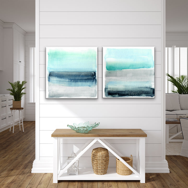 Linear Energy I/II' Wrapped Canvas Wall Art Set