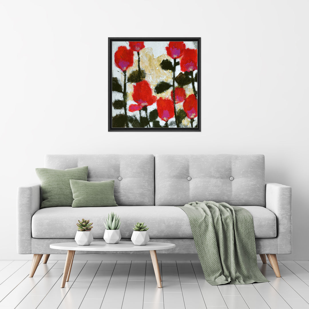 Heartbeats I Framed Canvas Wall Art