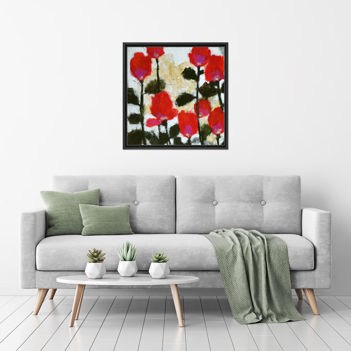 Heartbeats I Framed Canvas Wall Art