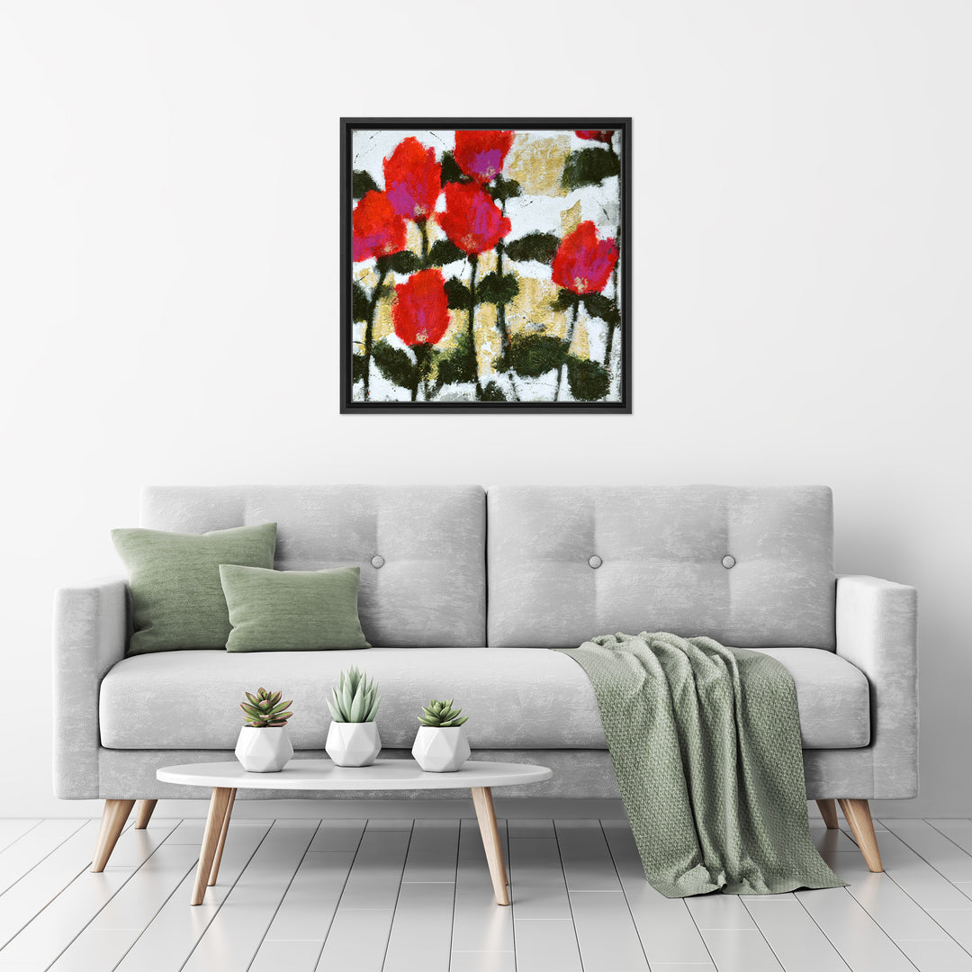 Heartbeats II Framed Canvas Wall Art