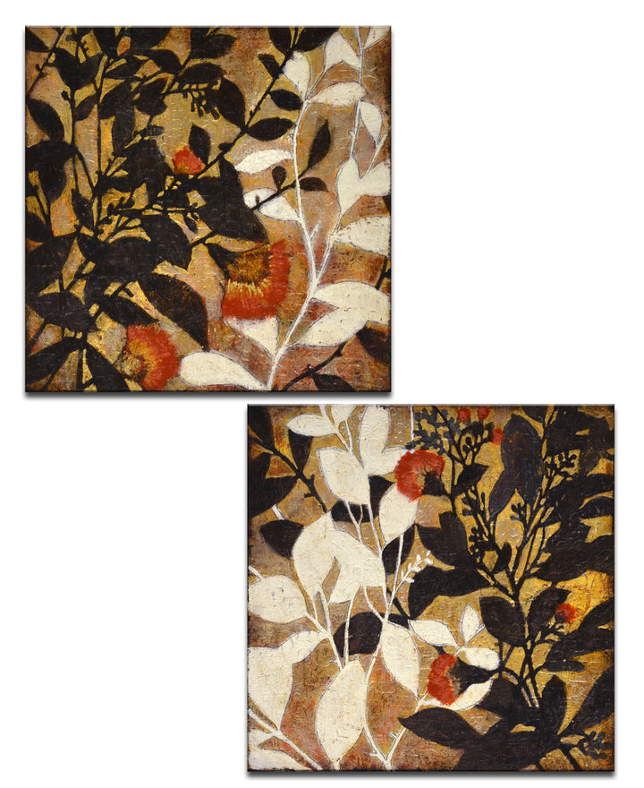 Growing Together I/II' 2 Piece Wrapped Canvas Wall Art Set