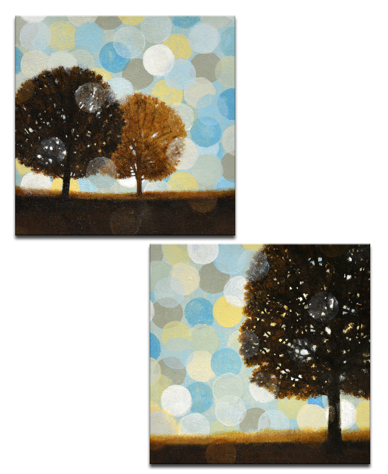 'Early Tuesday Morning I/II' 2 Piece Wrapped Canvas Wall Art Set