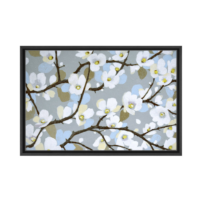 Dogwood Blossoms Framed Canvas Wall Art
