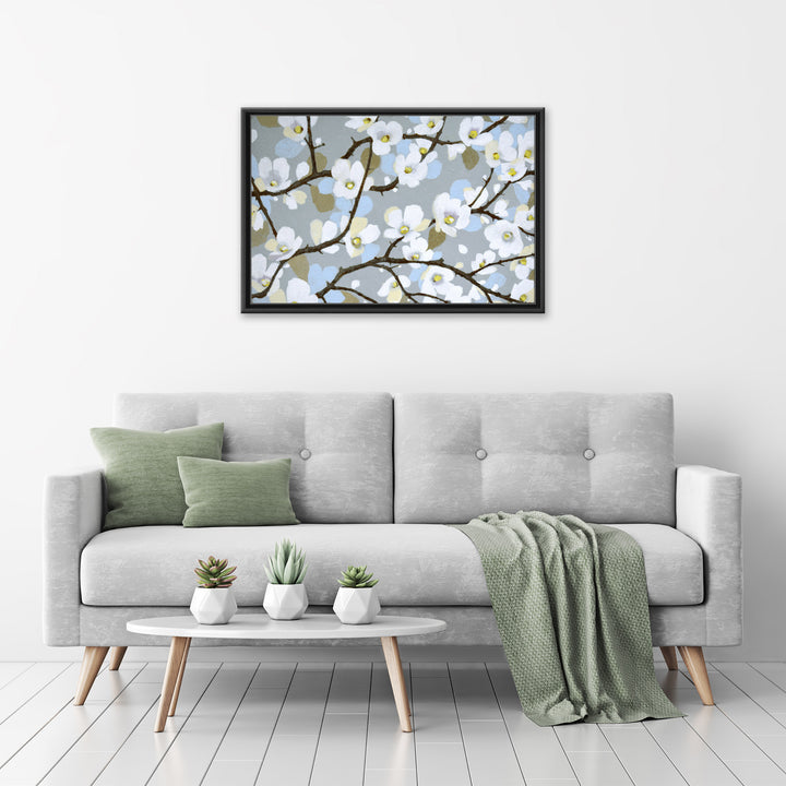 Dogwood Blossoms Framed Canvas Wall Art
