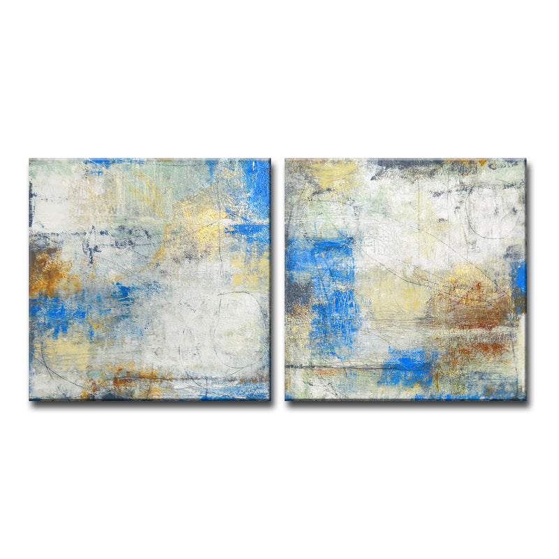 'Harbor View I/II' 2 Piece Wrapped Canvas Wall Art Set