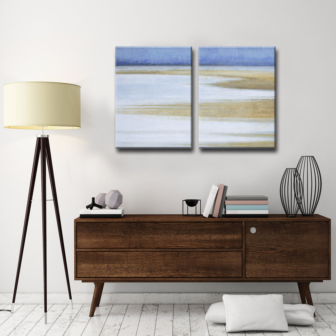 Coast at Dawn' 2 Piece Wrapped Canvas Wall Art Set