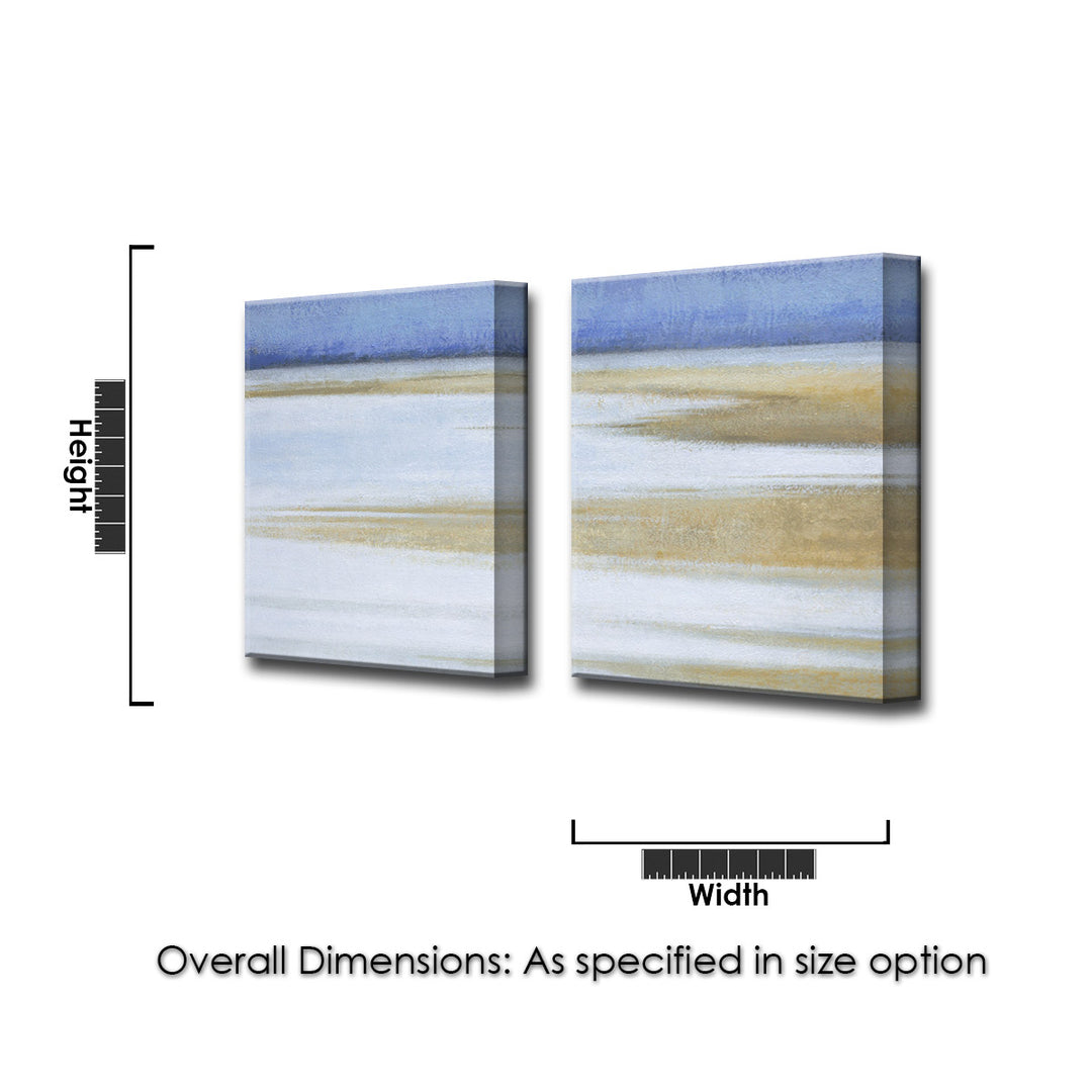 Coast at Dawn' 2 Piece Wrapped Canvas Wall Art Set
