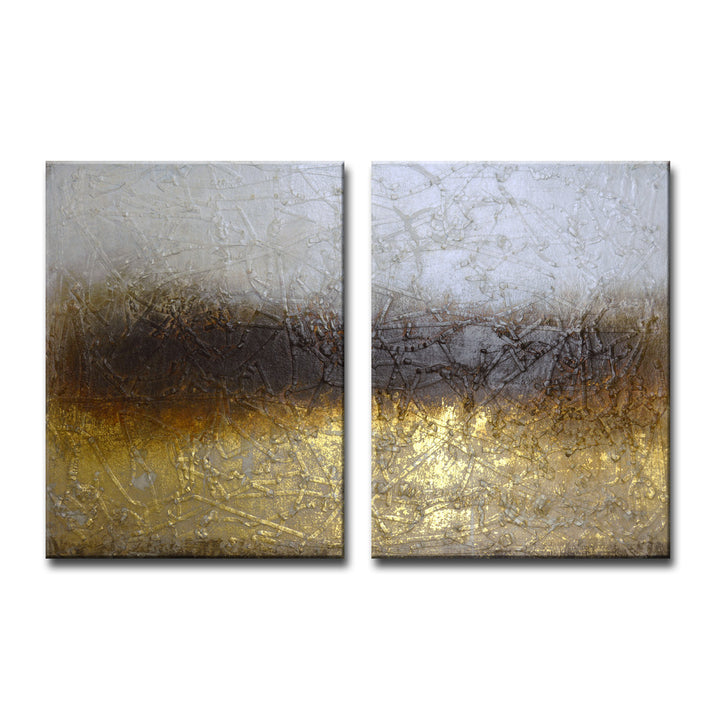 Shadow Field' 2 Piece Wrapped Canvas Wall Art Set