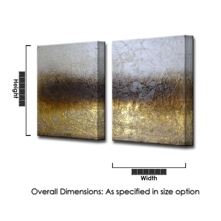Shadow Field' 2 Piece Wrapped Canvas Wall Art Set