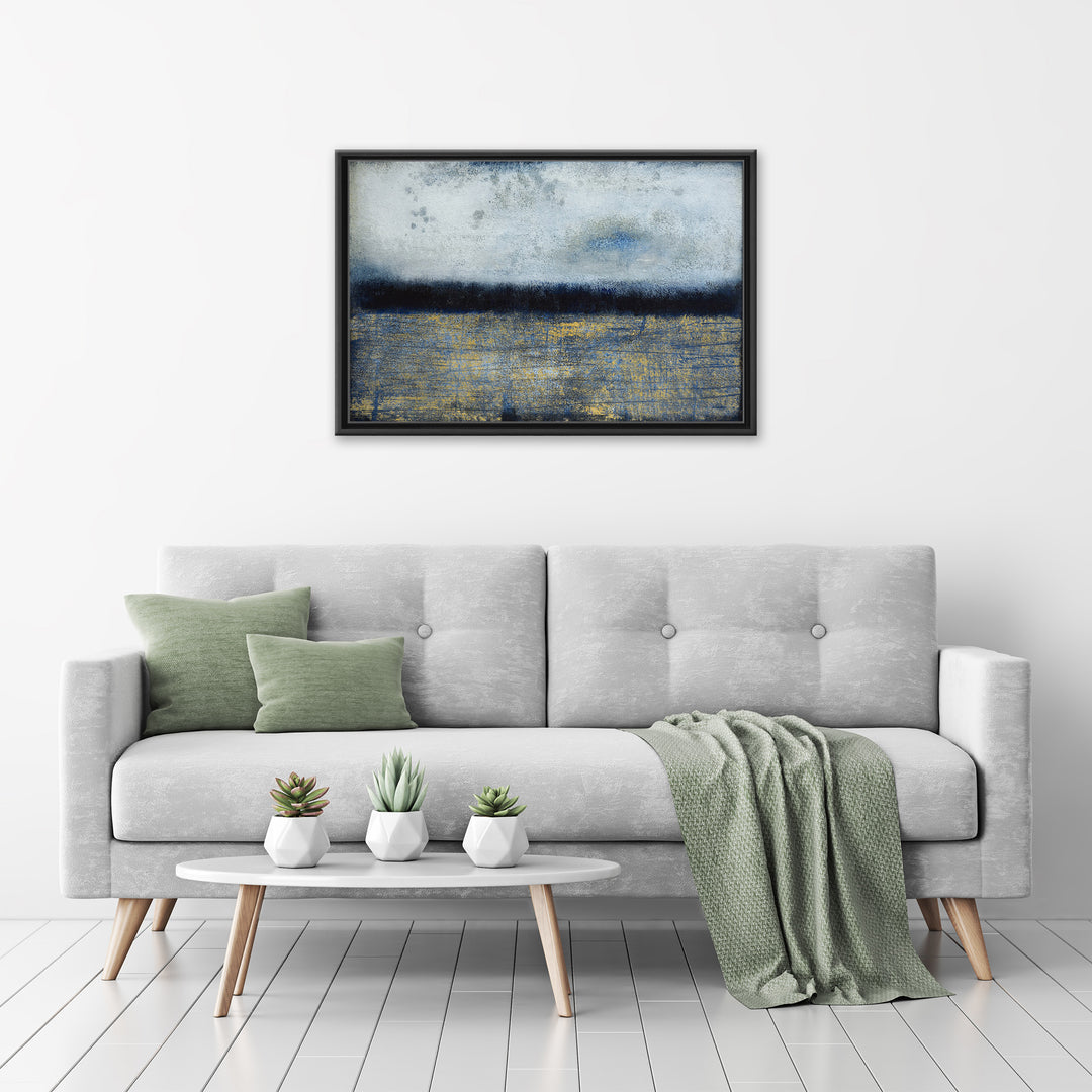 Somber Haze Framed Canvas Wall Art