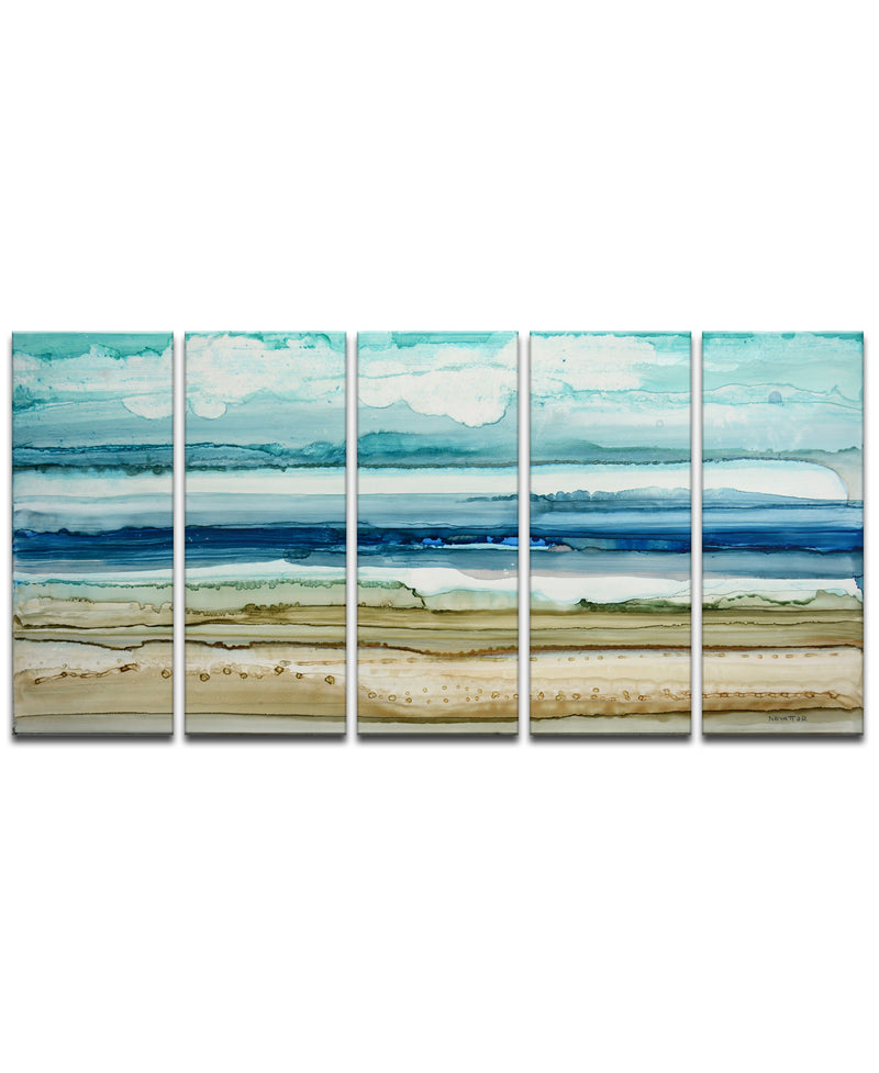 'Dreamers Shore' 5 Piece Wrapped Canvas Wall Art Set