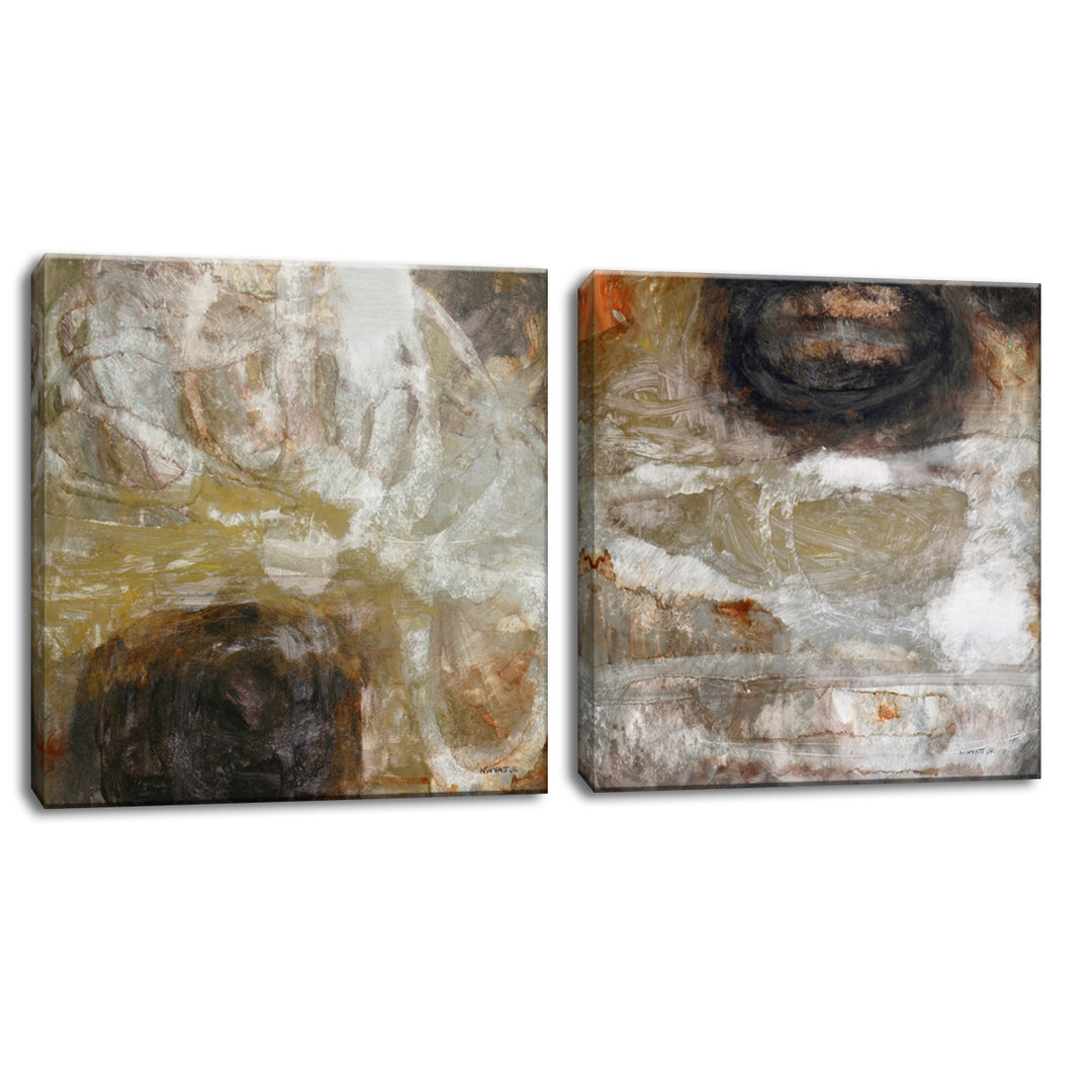 Oxide I/II' 2 Piece Wrapped Canvas Wall Art Set