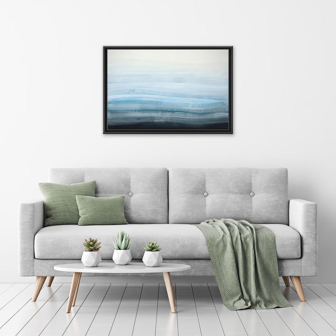 Coastal Mist Framed Canvas Wall Art
