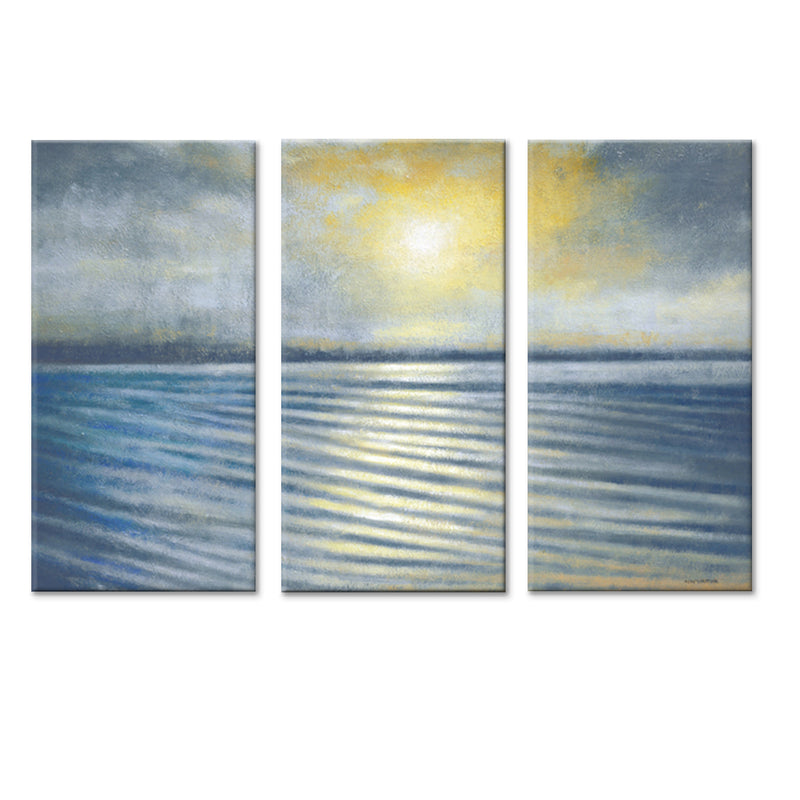'Ripples' 3 Piece Wrapped Canvas Wall Art Set