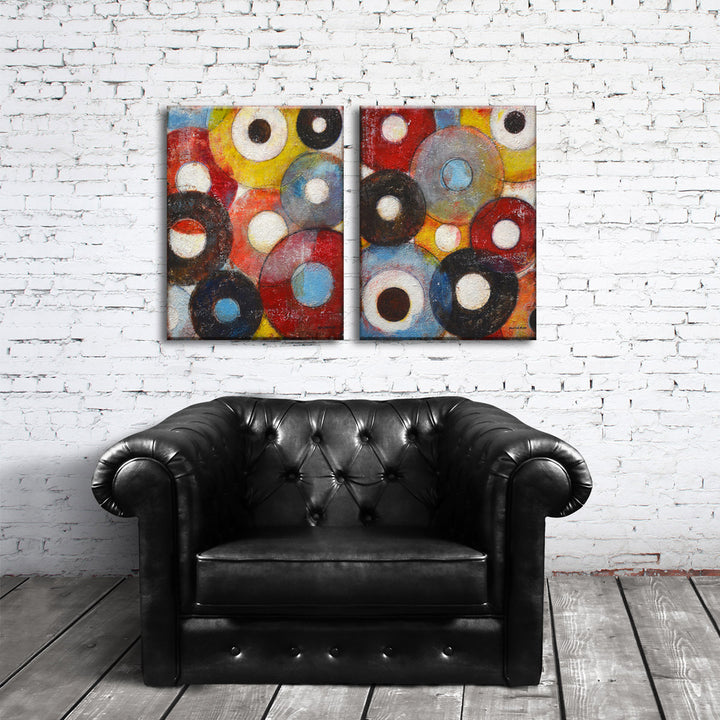 Circumstantial I/II' 2 Piece Wrapped Canvas Wall Art Set