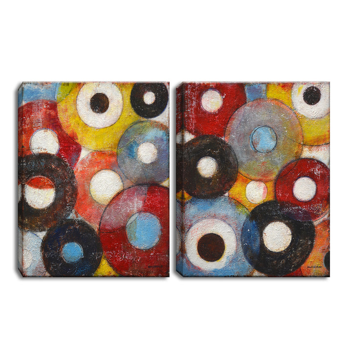 Circumstantial I/II' 2 Piece Wrapped Canvas Wall Art Set