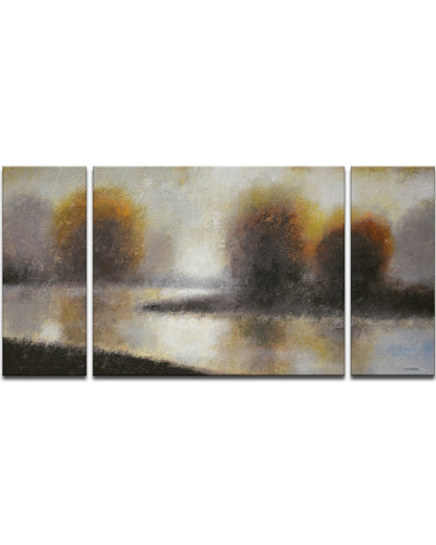 Bailey's Creek No. 1/2/3' 3-Piece Wrapped Canvas Wall Art Set