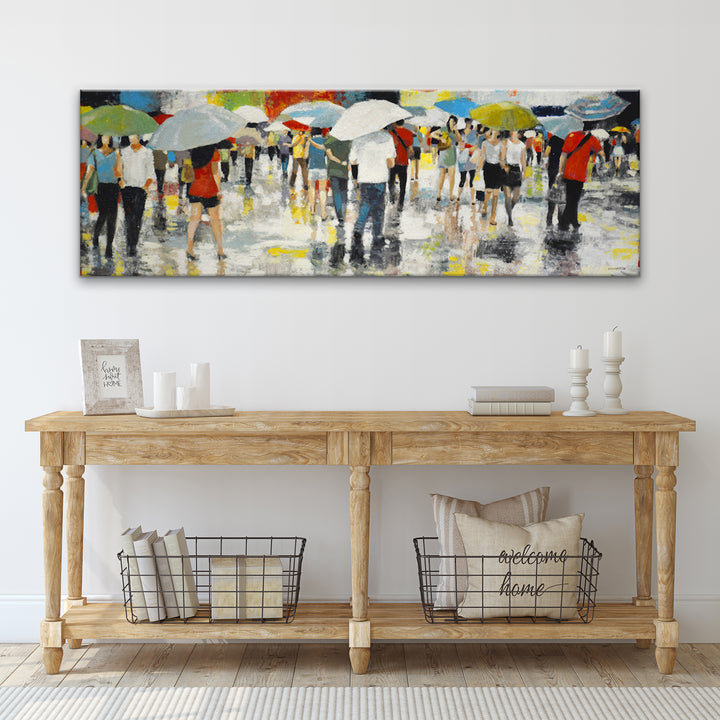 Umbrellas' 3 Piece Wrapped Canvas Wall Art Set