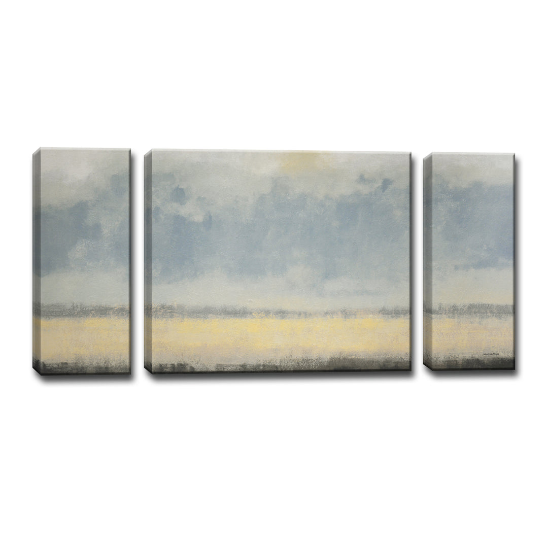 'Warm Coastal Breeze' 3 Piece Wrapped Canvas Wall Art Set