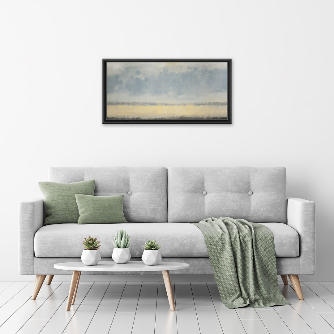 Warm Coastal Breeze Framed Canvas Wall Art