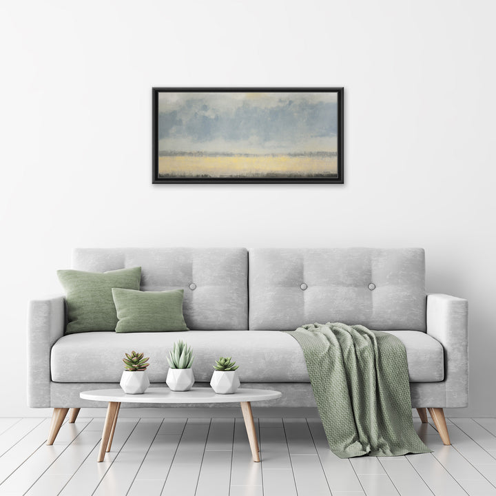 Warm Coastal Breeze Framed Canvas Wall Art