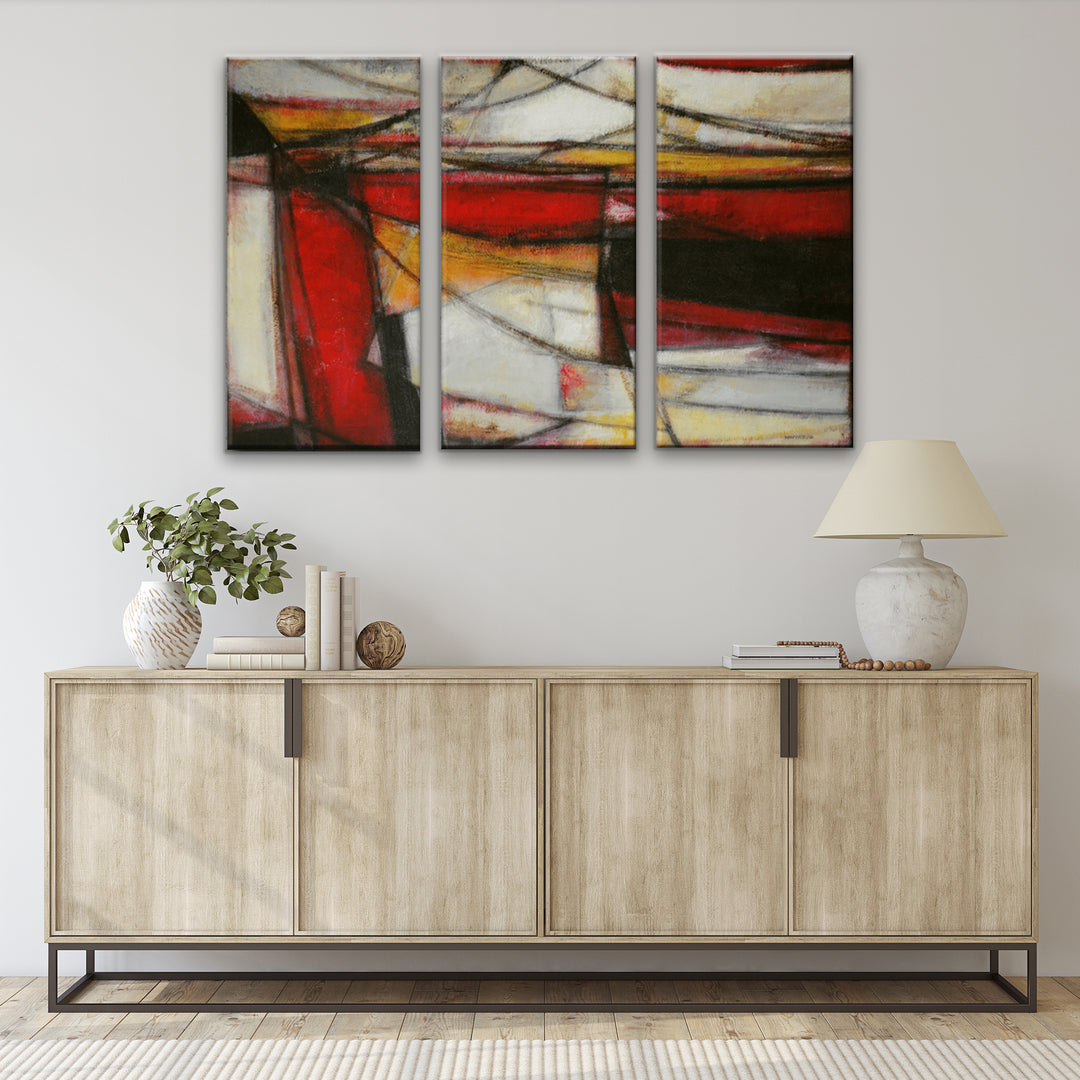 Re-Energized' 3 Piece Wrapped Canvas Wall Art Set