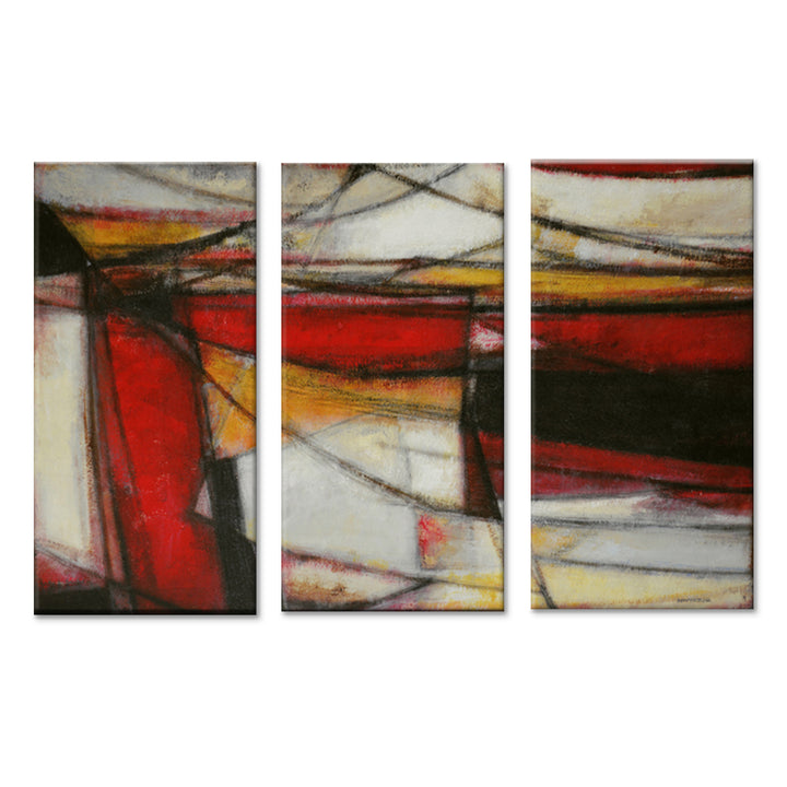 Re-Energized' 3 Piece Wrapped Canvas Wall Art Set