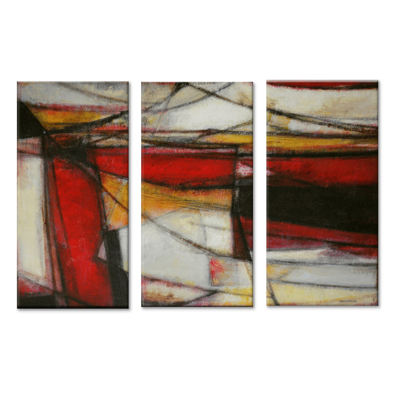 'Re-Energized' 3 Piece Wrapped Canvas Wall Art Set