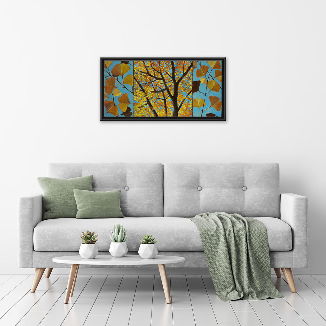 Brilliant Ginkgo Framed Canvas Wall Art