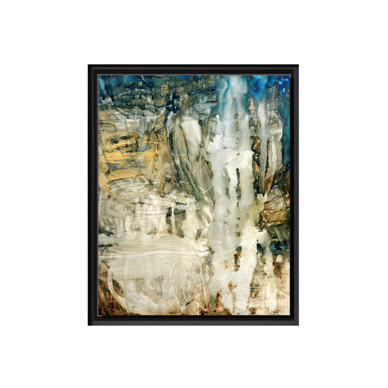 Canyon Falls I Framed Canvas Wall Art