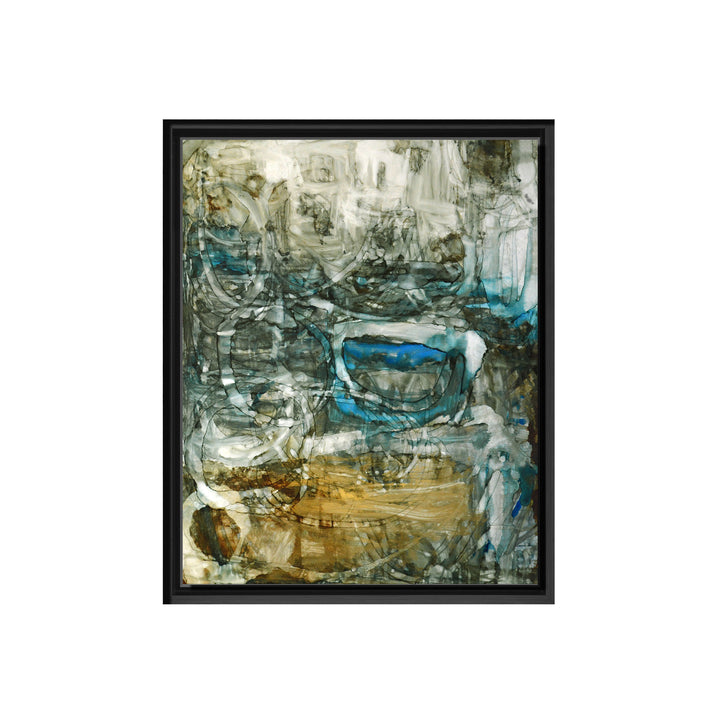Canyon Falls II Framed Canvas Wall Art