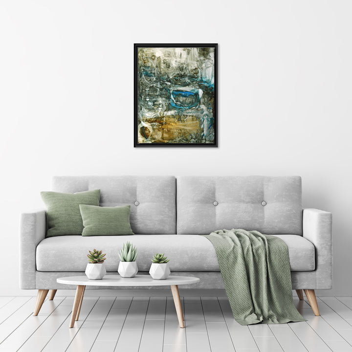 Canyon Falls II Framed Canvas Wall Art