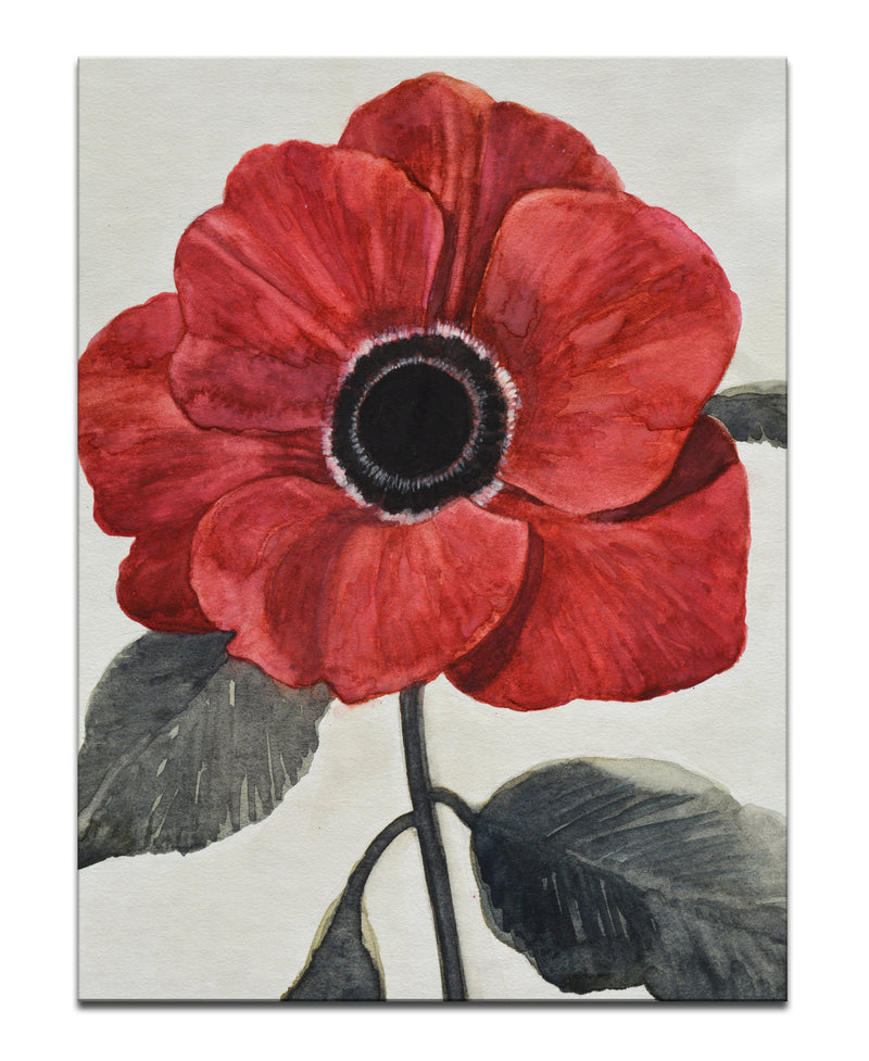 'Graceful Poppy I' Wrapped Canvas Wall Art