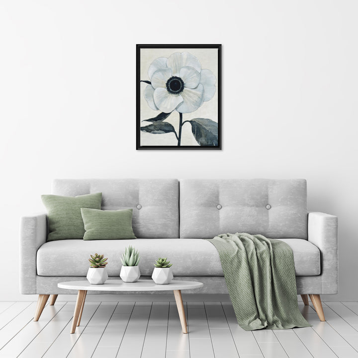 Graceful Poppy II Framed Canvas Wall Art