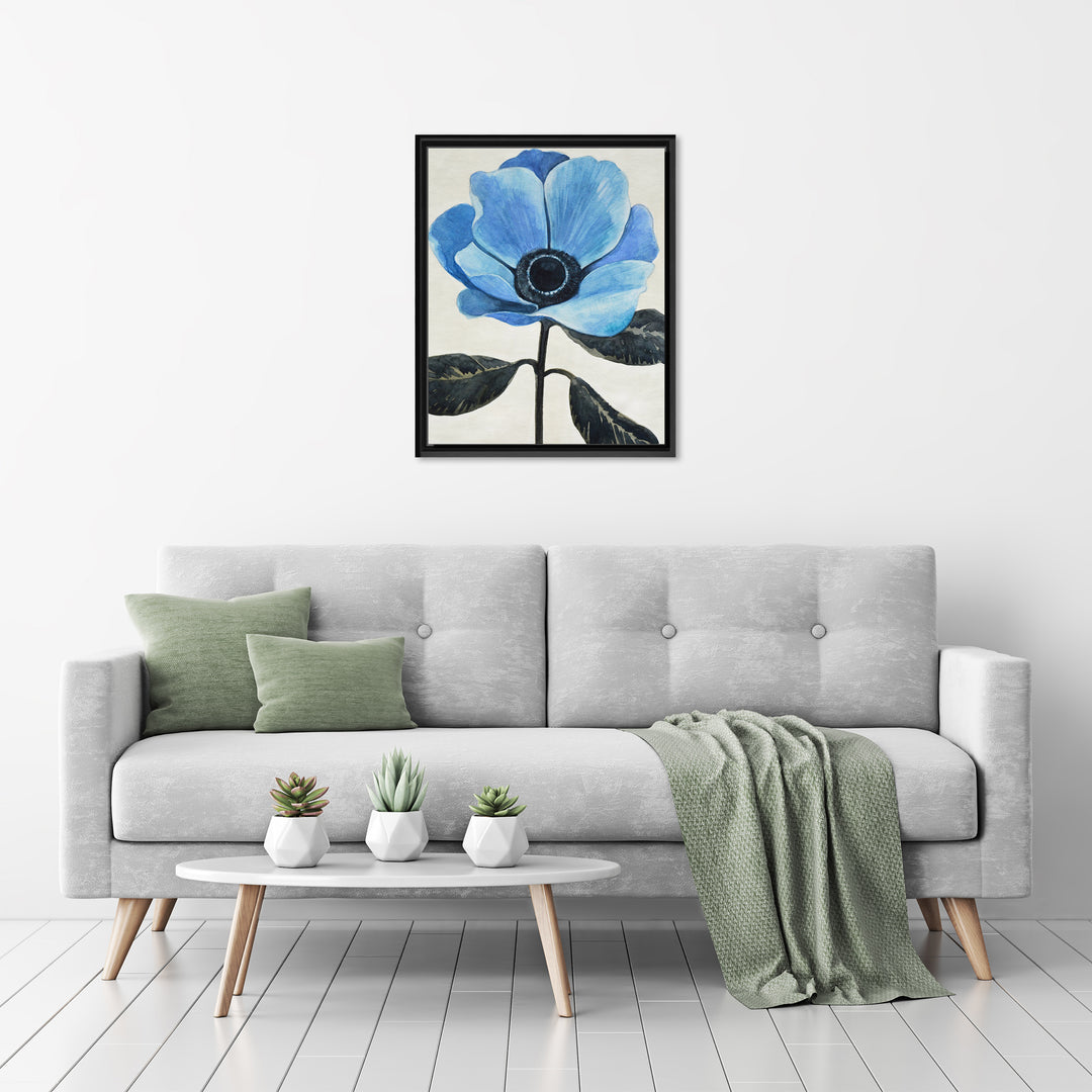 Graceful Poppy III Framed Canvas Wall Art
