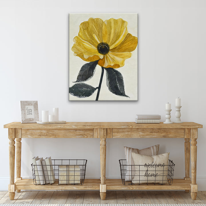 'Graceful Poppy IV' Wrapped Canvas Wall Art