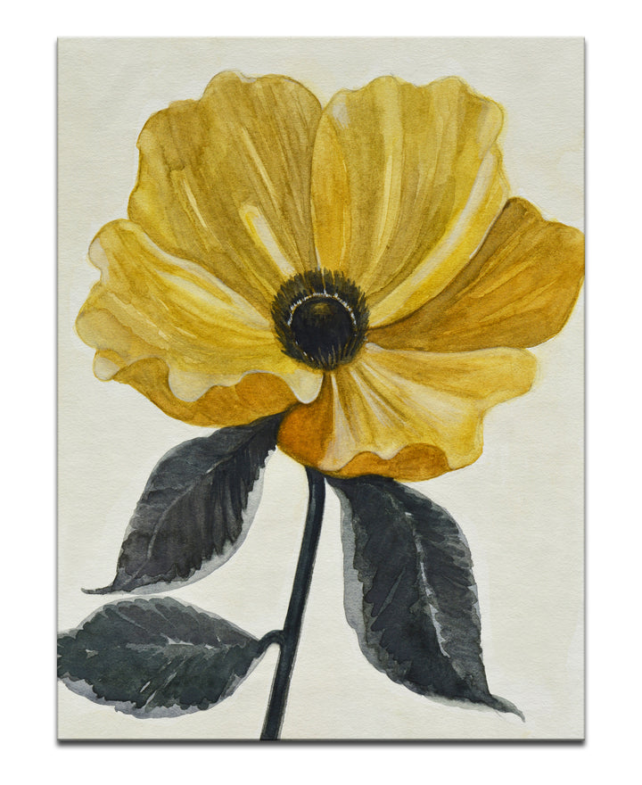 'Graceful Poppy IV' Wrapped Canvas Wall Art