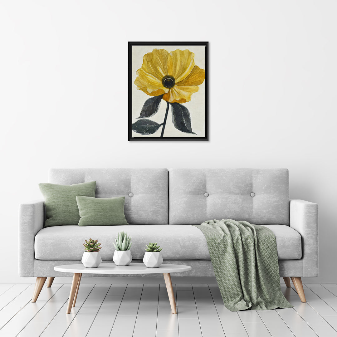 Graceful Poppy IV Framed Canvas Wall Art