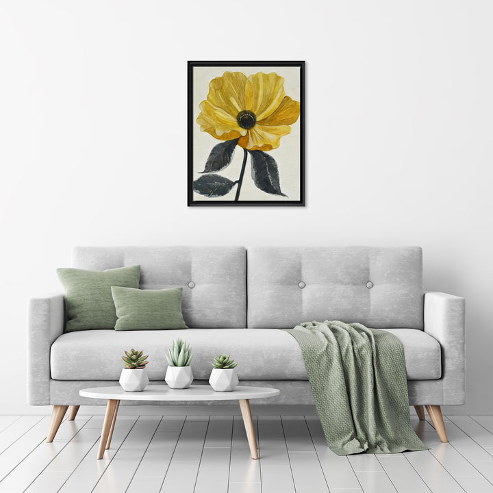Graceful Poppy IV Framed Canvas Wall Art