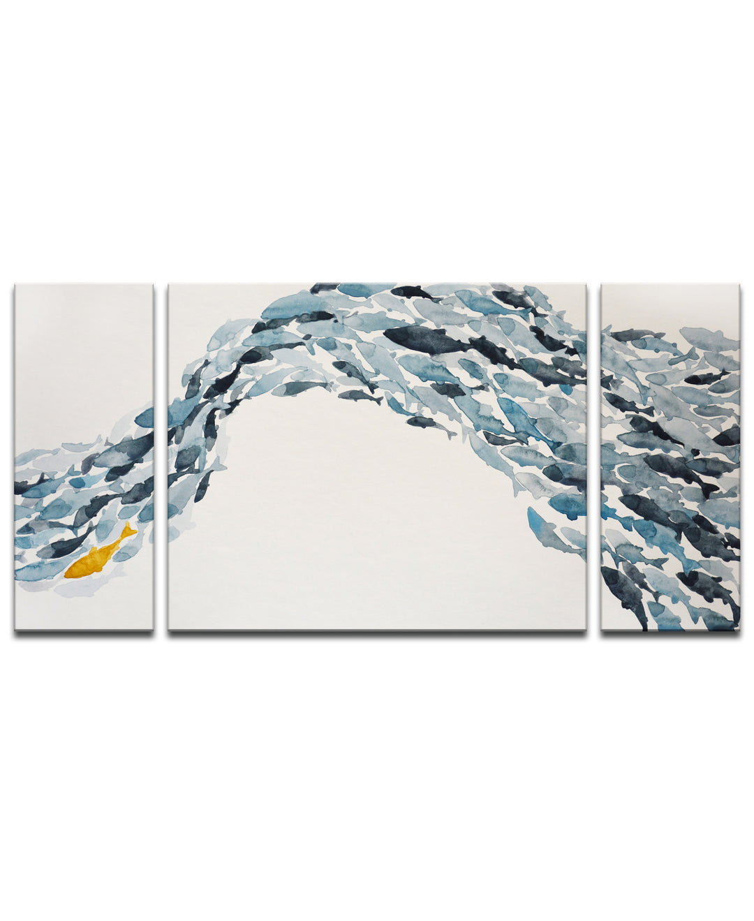 'Goldfish' Wrapped Canvas Coastal Wall Art Set