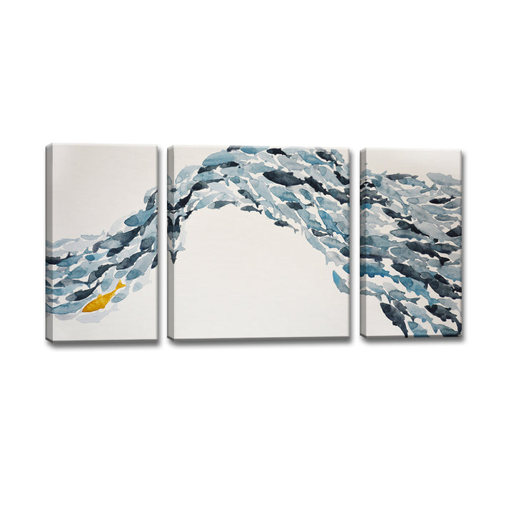 'Goldfish' Wrapped Canvas Coastal Wall Art Set