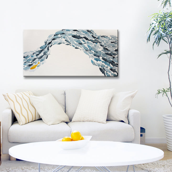 'Goldfish' Wrapped Canvas Coastal Wall Art Set