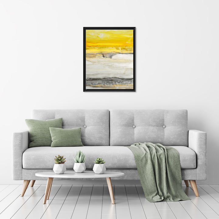 New Sunset I Framed Canvas Wall Art