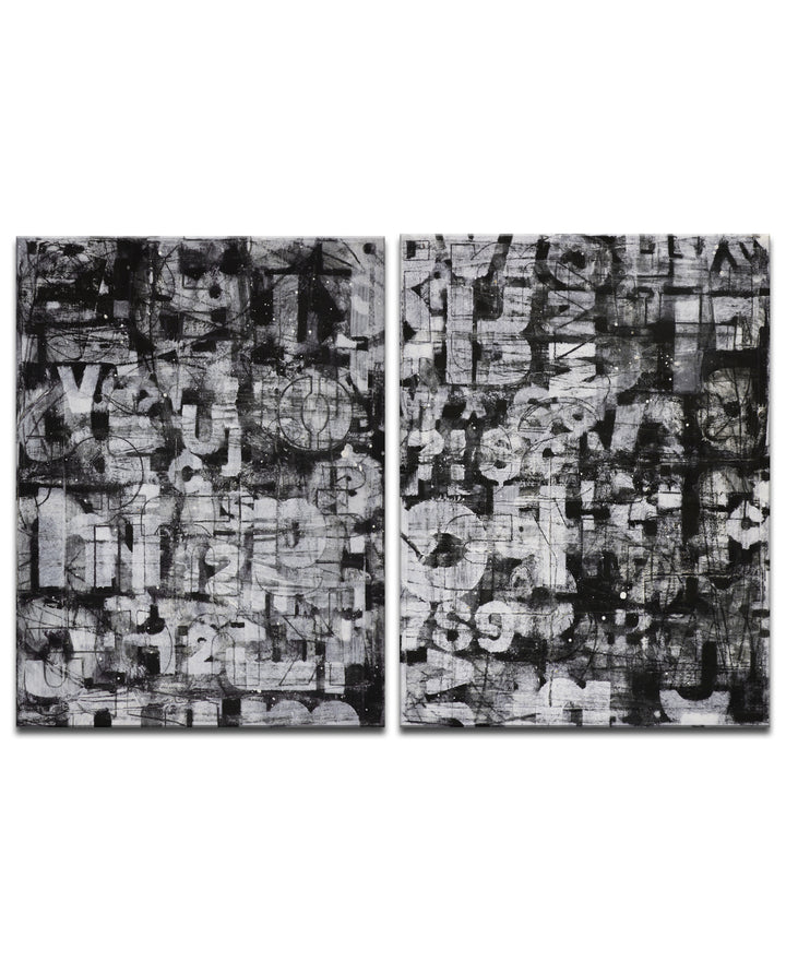 Street Wise I/II' 2 Piece Wrapped Canvas Wall Art Set