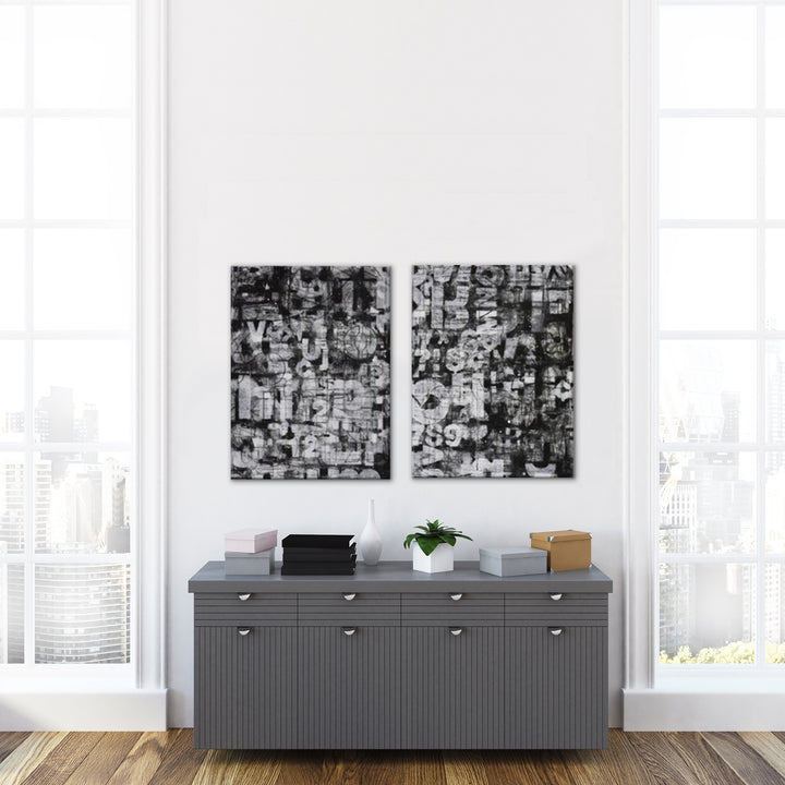 Street Wise I/II' 2 Piece Wrapped Canvas Wall Art Set