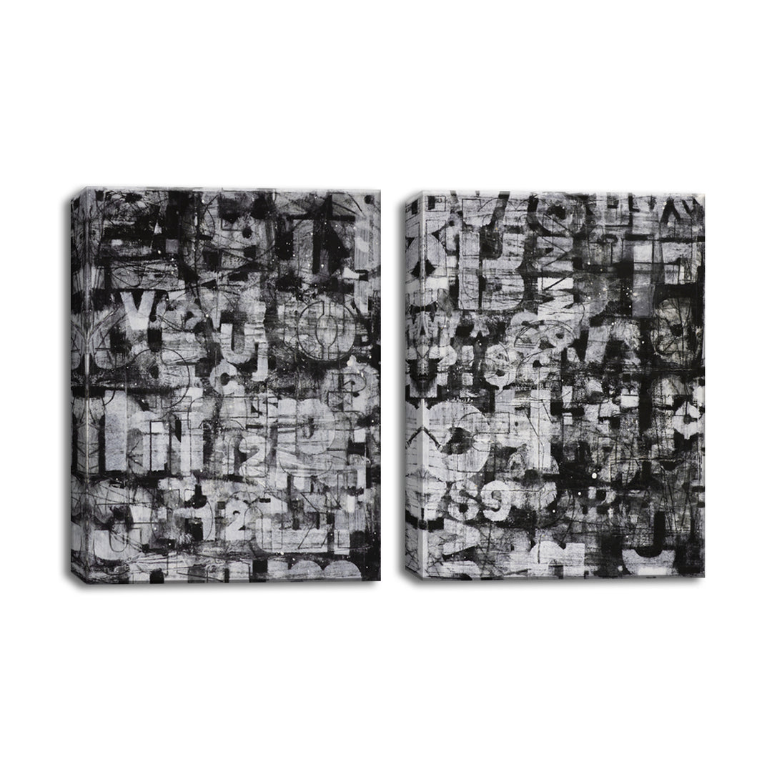 Street Wise I/II' 2 Piece Wrapped Canvas Wall Art Set