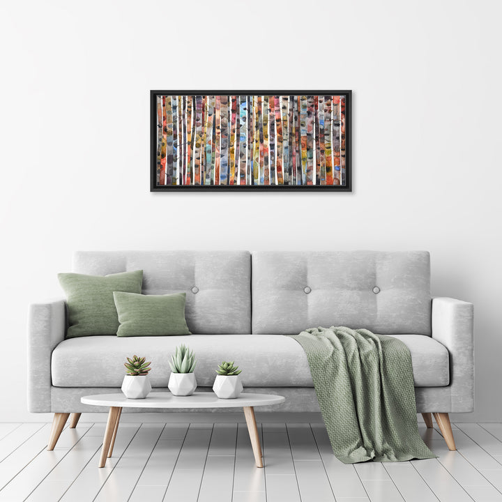 Brilliant Birch Framed Canvas Wall Art