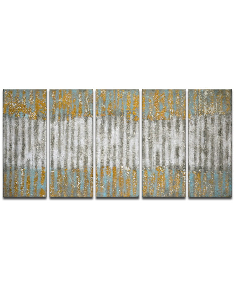 'Driftwood' 5 Piece Wrapped Canvas Wall Art Set